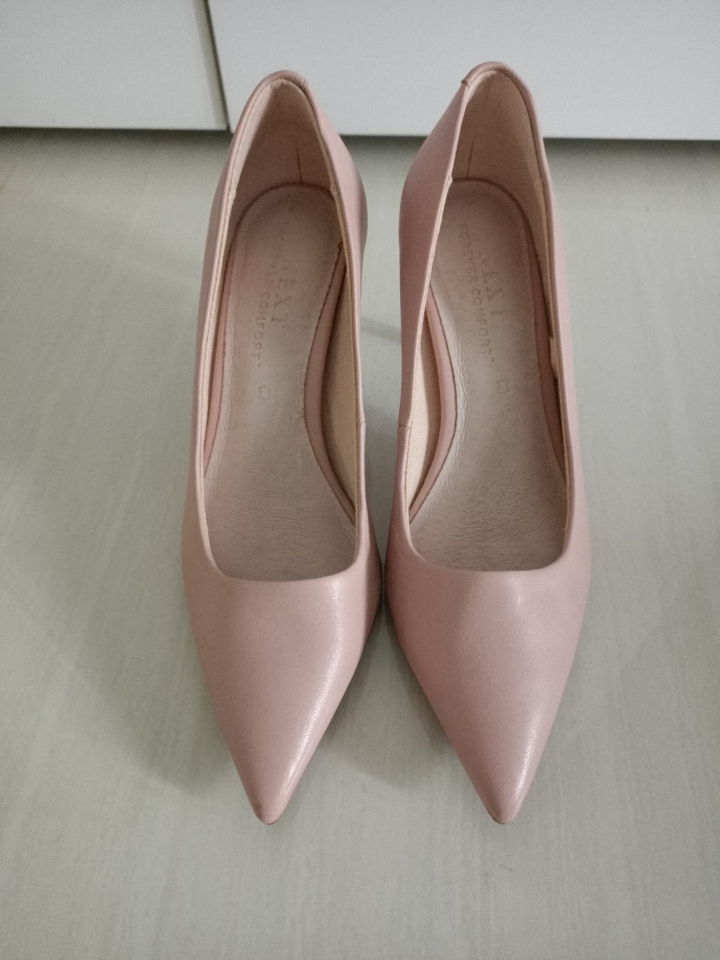 NEXT Comfort Nude Court Heels UK4