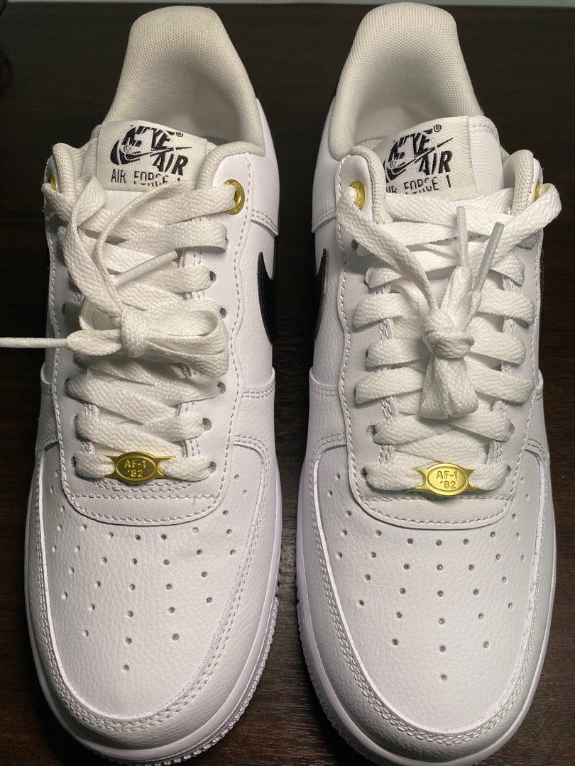 Nike Air Force 1 Low - 40th Anniversary - Black/White/Metallic Gold - Men,  Men's Fashion, Footwear, Sneakers on Carousell