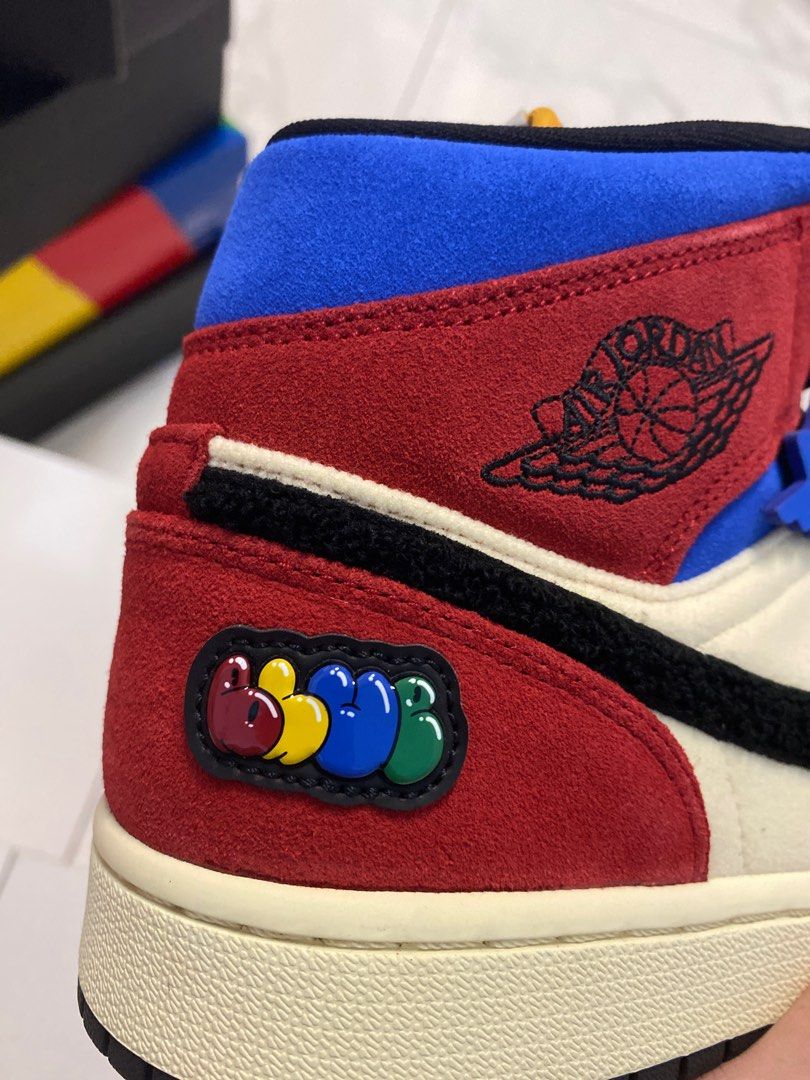 Nike air jordan 1 mid se fearless blue the great discount