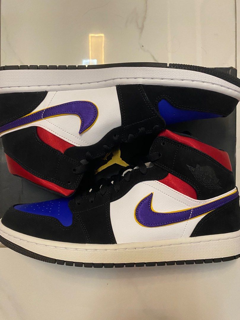Nike air jordan 1 mid online se lakers top 3 купить