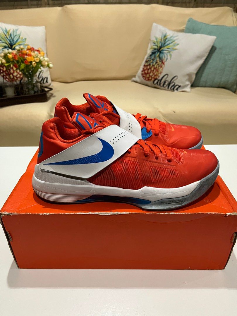 Nike Zoom KD 4 Creamsicle, Men's Fashion, Activewear on Carousell