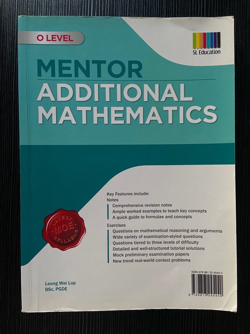 O Level Additional Mathematics Mentor Book, Hobbies & Toys, Books ...