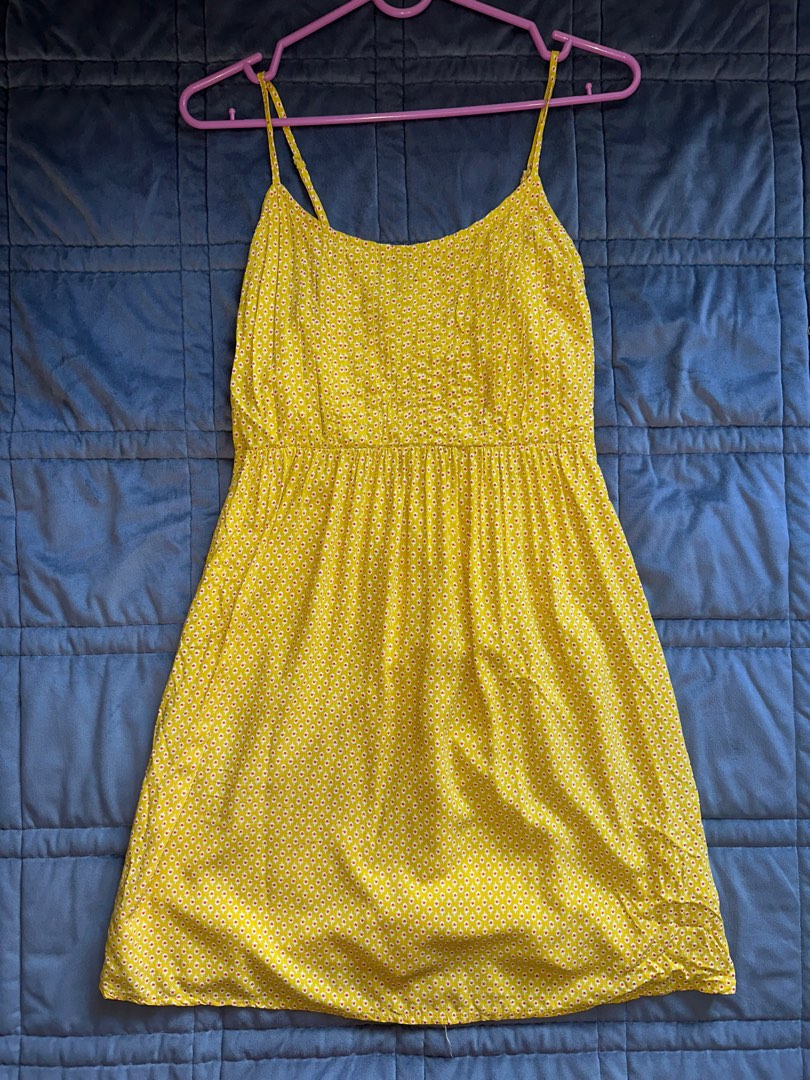 Old navy mustard yellow dress sale