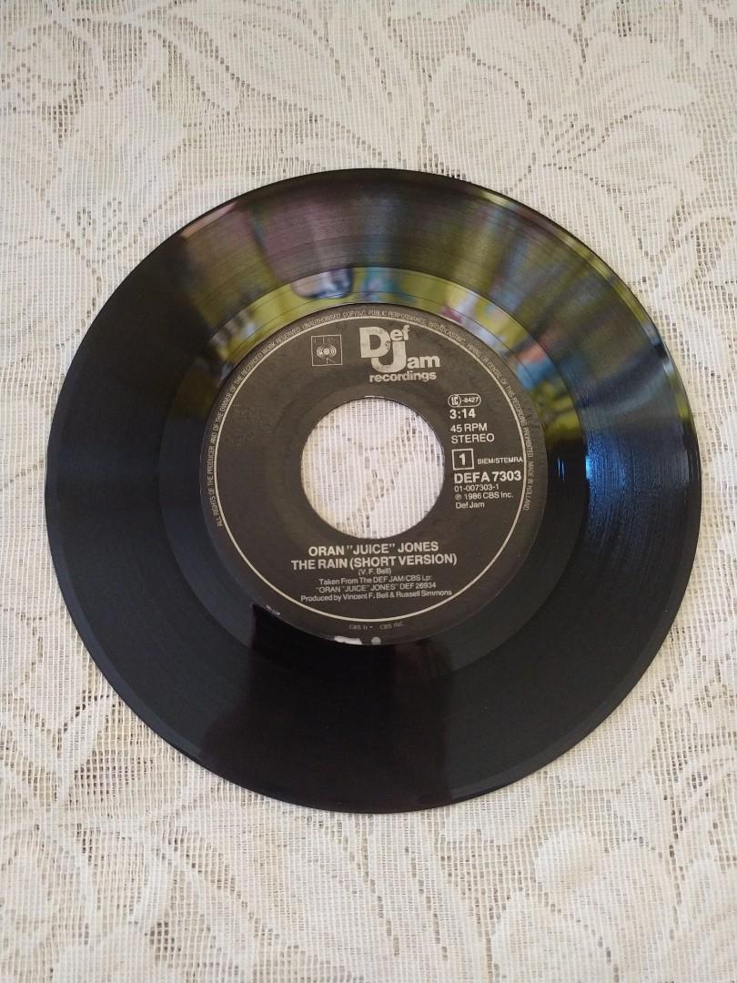 Oran "Juice" Jones - The Rain (Category: Vinyls) located in Cebu City. Submitted by pandastampscebu (Listing ID 1081318035, Image 2). Description: Oran 'Juice' Jones - The Rain (Def Jam, 18l986)(7" single) : 125P. Condition vinyl : Excellent Tracks : A) The Rain B) Your Song All vinyl singles are tested and cleaned with a vacuum record cleaner. Payment : Gcash, RCBC, Palawan. Shipping fee nationwide is 150P. Thanks..