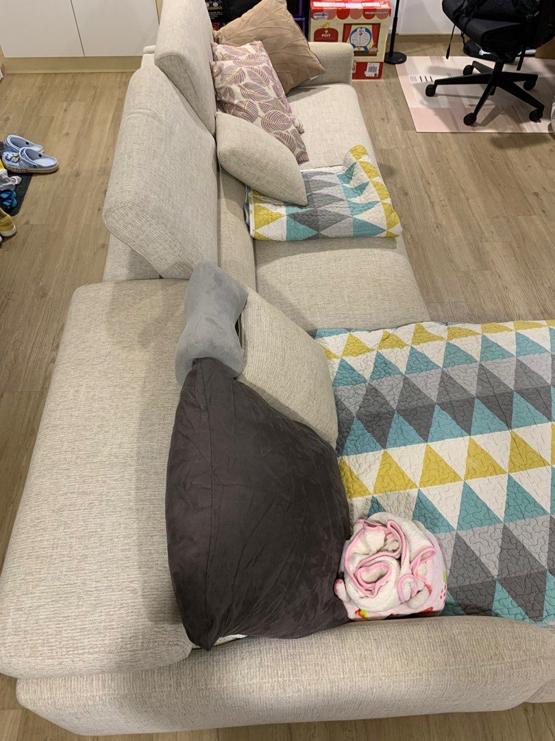 Origin Home Sofa with chaise, Furniture & Home Living, Furniture, Sofas