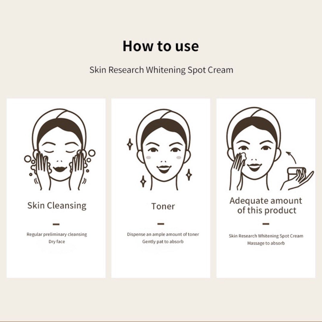 HIISEES Skin Brighten Skin Whitening Freckle Sunburn Cream 30g Gently ...