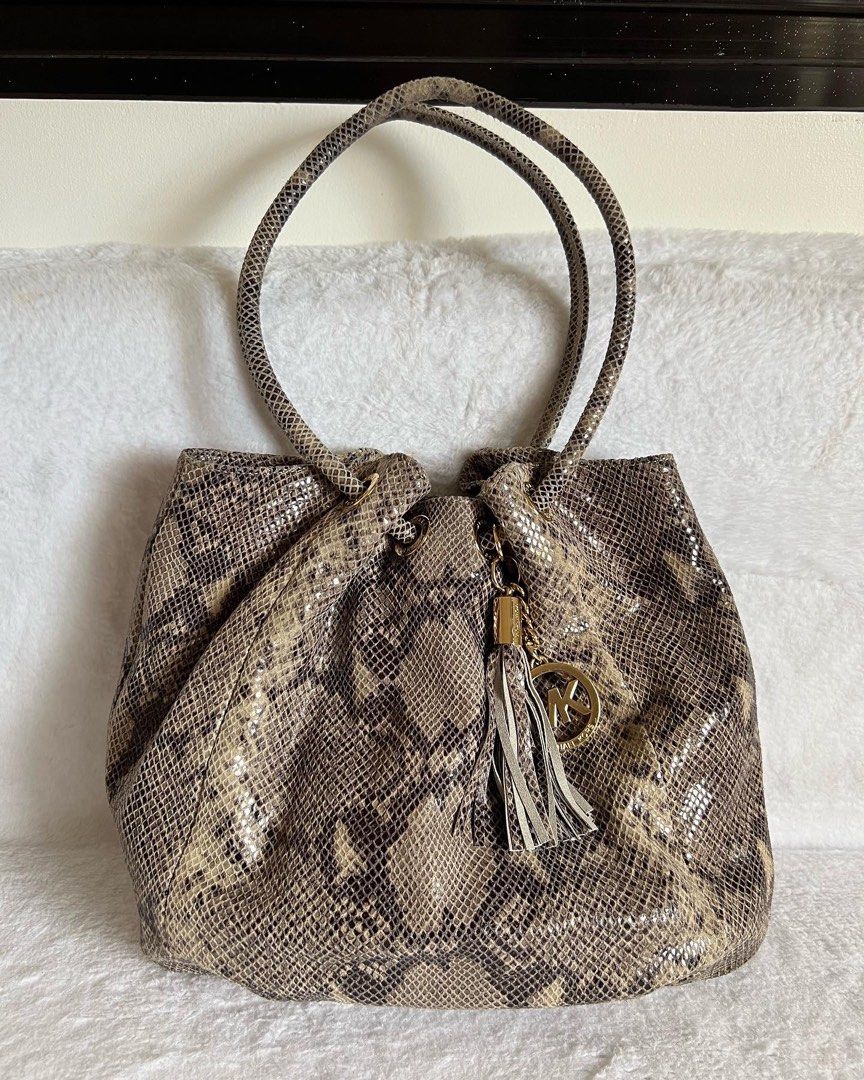Authentic MICHAEL KORS snake skin, Luxury, Bags & Wallets on Carousell