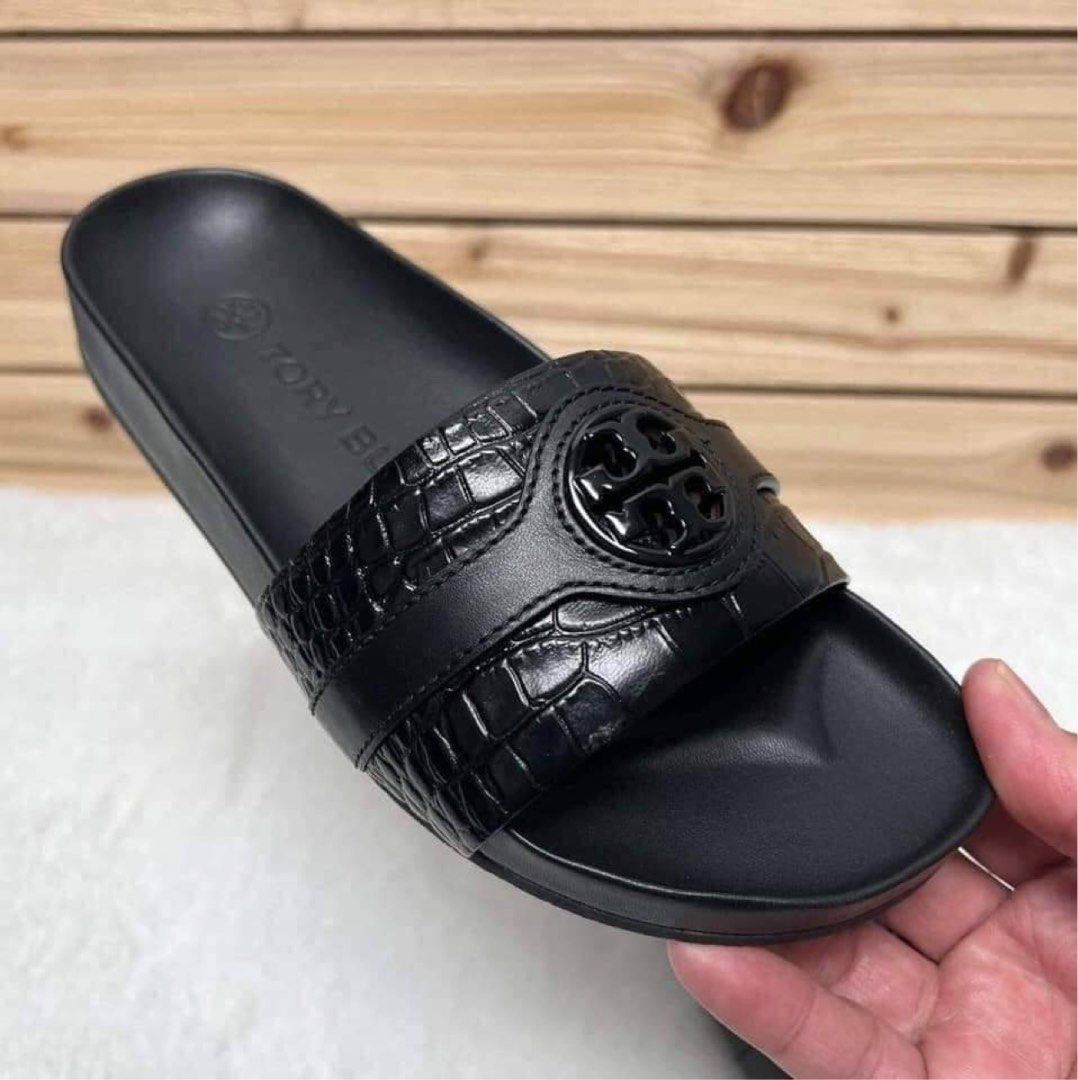 💯ORIGINAL TORY BURCH CARSON EMBOSSED SANDALS, Women's Fashion, Footwear,  Sandals on Carousell