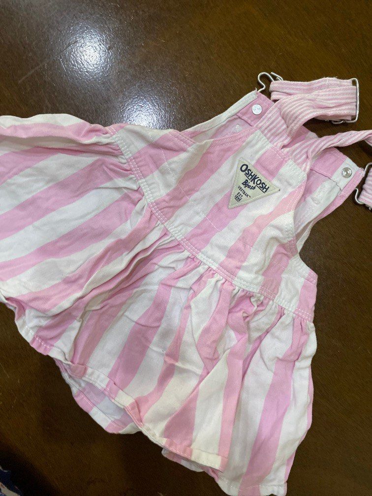 Oshkosh jumper dress (Category: Babies & Kids Fashion) located in Quezon City. Submitted by nestingmomma (Listing ID 1194437089, Image 3). Description: For 9-12 mos.No issues. Signs of usage but barely noticeable .Decluttering. Gogoexpress/grab/lalamove by buyer.