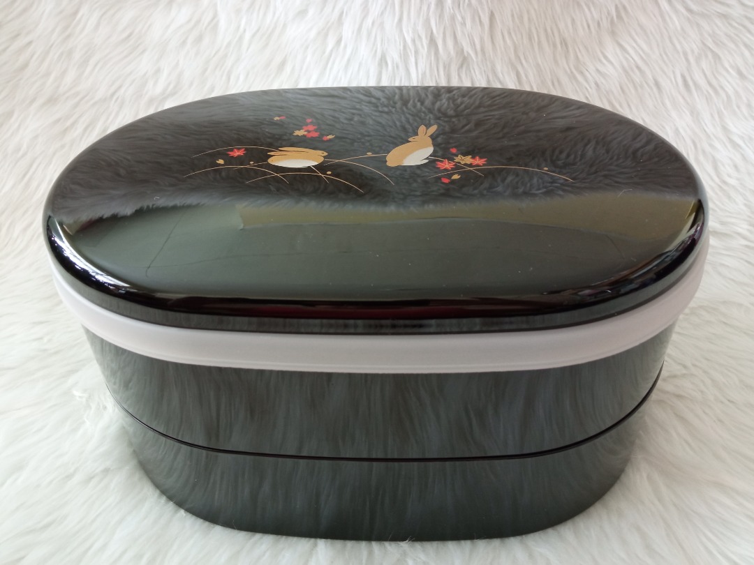 Oval Bento 2 Layer, Furniture & Home Living, Home Improvement