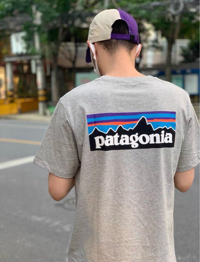 Patagonia Logo Tee, Men's Fashion, Tops Sets, Tshirts Polo