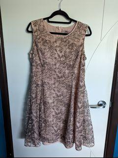 Pink lace dress