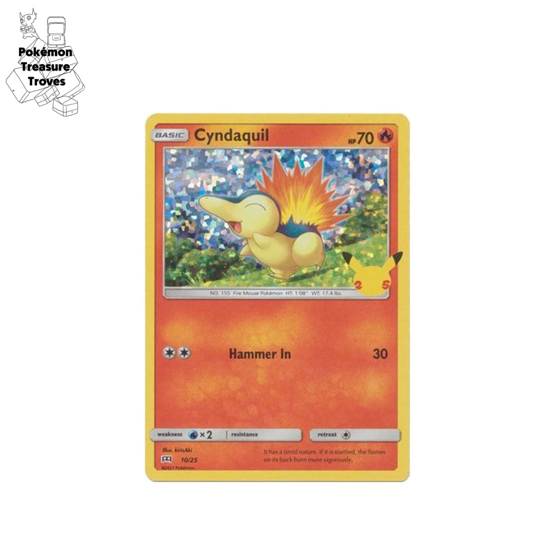 Pokemon McDonald's 25th Anniversary Cyndaquil Card, Hobbies & Toys