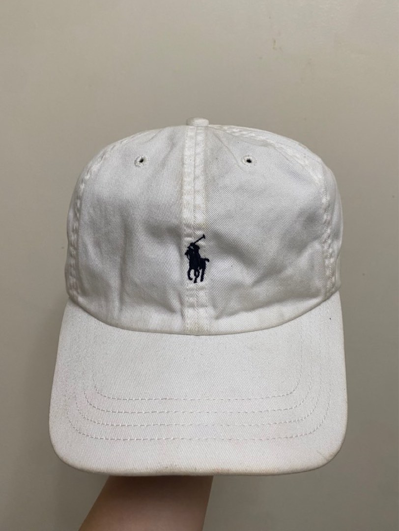 Polo Ralph Lauren White Cap, Men's Fashion, Watches & Accessories, Caps ...