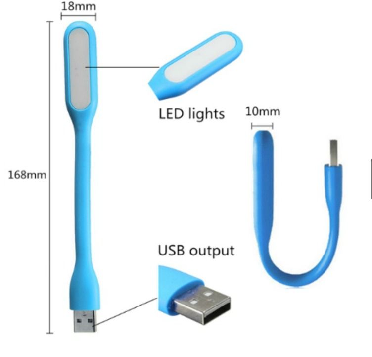 Flexible USB 2.0 Low Power Consumption LED Light-5 Pcs