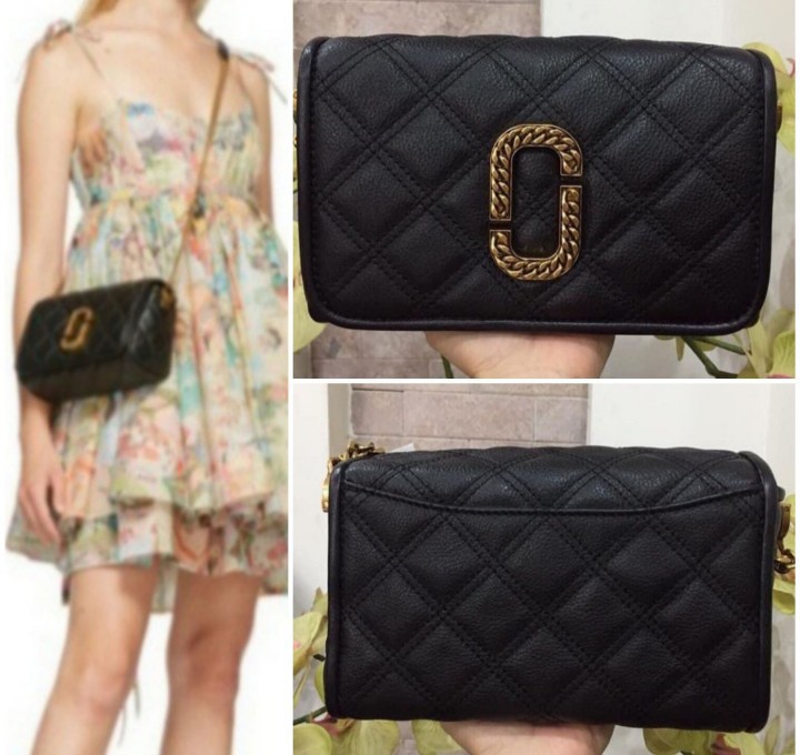 PREORDER MARC JACOBS STATUS FLAP SHOULDER BAG BLK 501, Women's Fashion