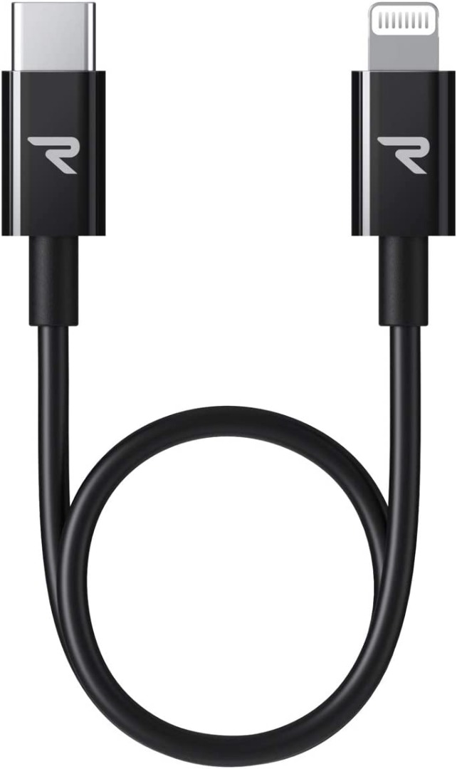 Rampow Short USB C to Lightning Cable 0.2m [Apple MFi Certified
