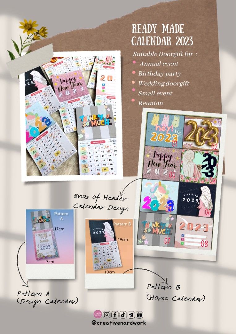 Ready Made Calendar Services Others on Carousell