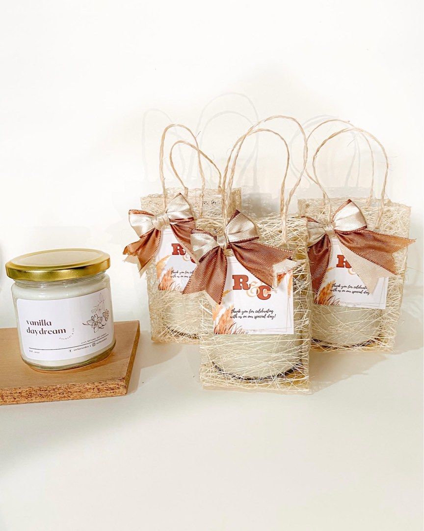 Scented Soy Candle for Souvenirs, Giveaways, Weddings, Christenings, PR