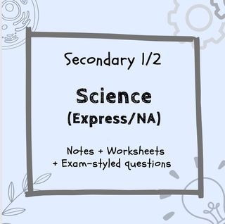 Sec 3/4/5 Combined science (Biology) Topical Worksheets (softcopy ...