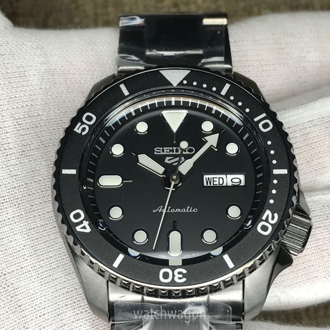 Seiko 5 SRPD65K1 Automatic Gents Watch Full Black PVD Hard