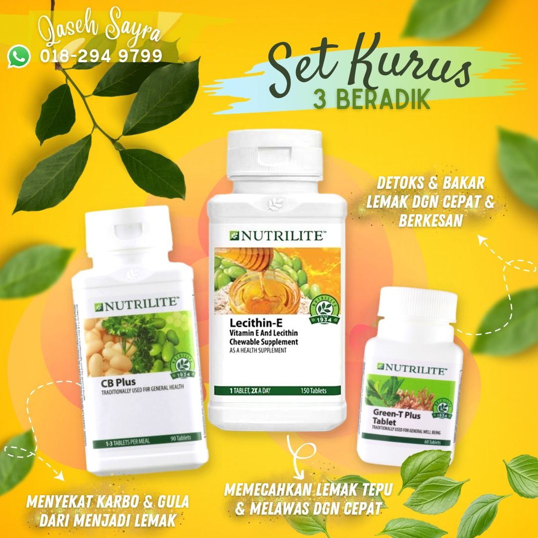 Set Kurus Viral Nutrilite Amway, Health & Nutrition, Health Supplements