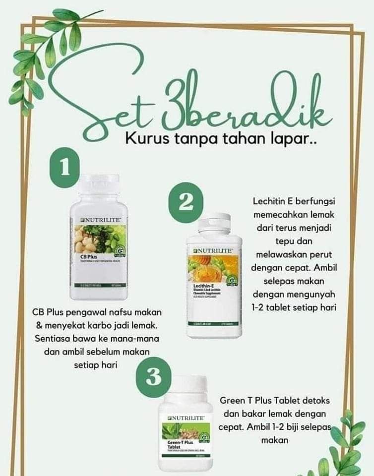 Set Kurus Viral Nutrilite Amway, Health & Nutrition, Health Supplements