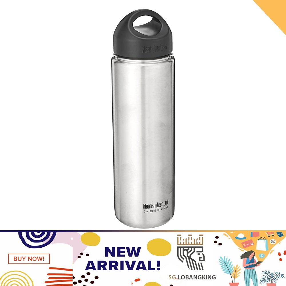 [sg stock] Klean Kanteen Wide Mouth Single Wall Stainless Steel Water