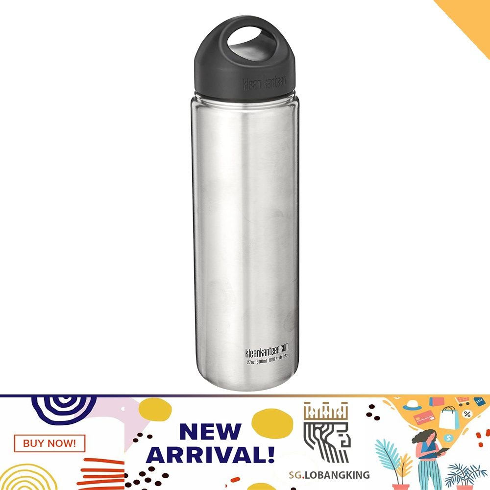 [sg stock] Klean Kanteen Wide Mouth Single Wall Stainless Steel Water