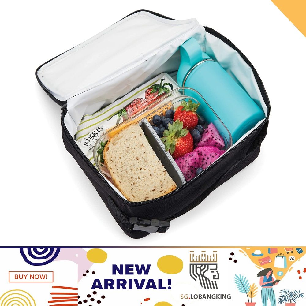 [sg stock] PackIt Freezable Classic Lunch Box, Black, Women's Fashion