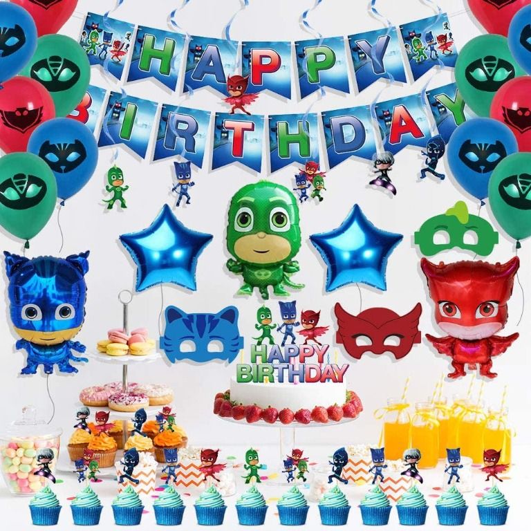 [SG stock] PJ Masks Party Decorations, PJ Masks Birthday Party Favors