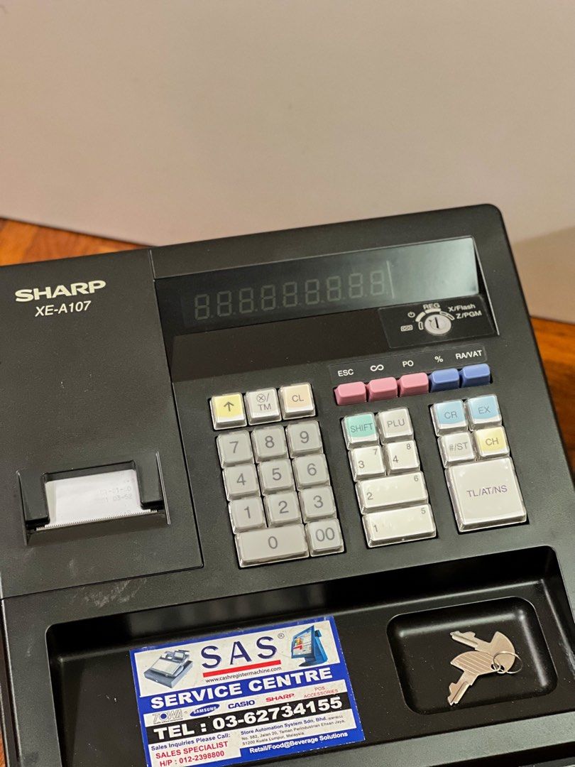 Sharp XEA107 Cash Register (Cashier), Computers & Tech, Office