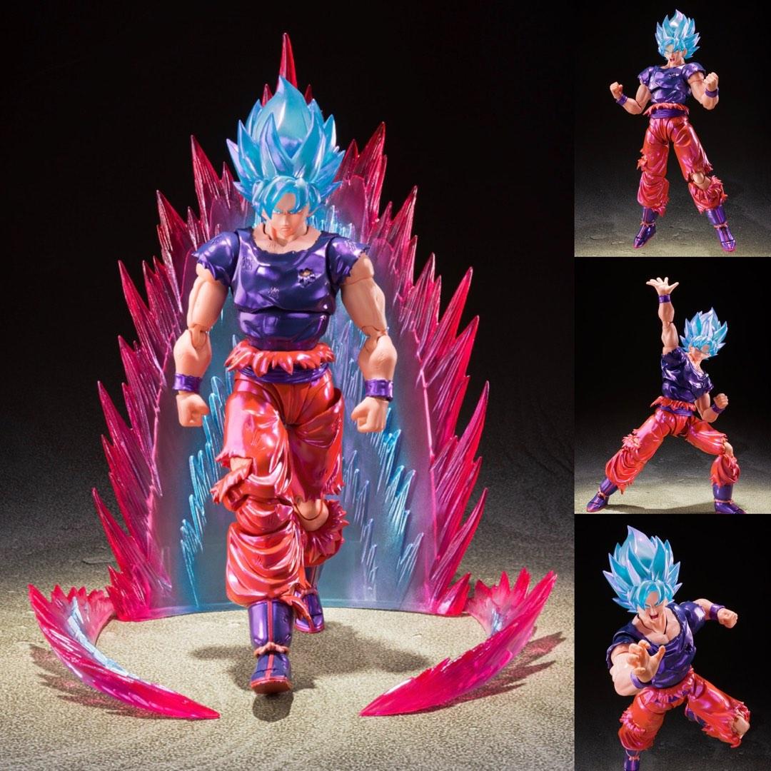 SHF S.H.Figuarts Son Goku Super Saiyan God Super Saiyan Kaio-Ken Event  Exclusice Color Edition, Hobbies & Toys, Toys & Games on Carousell