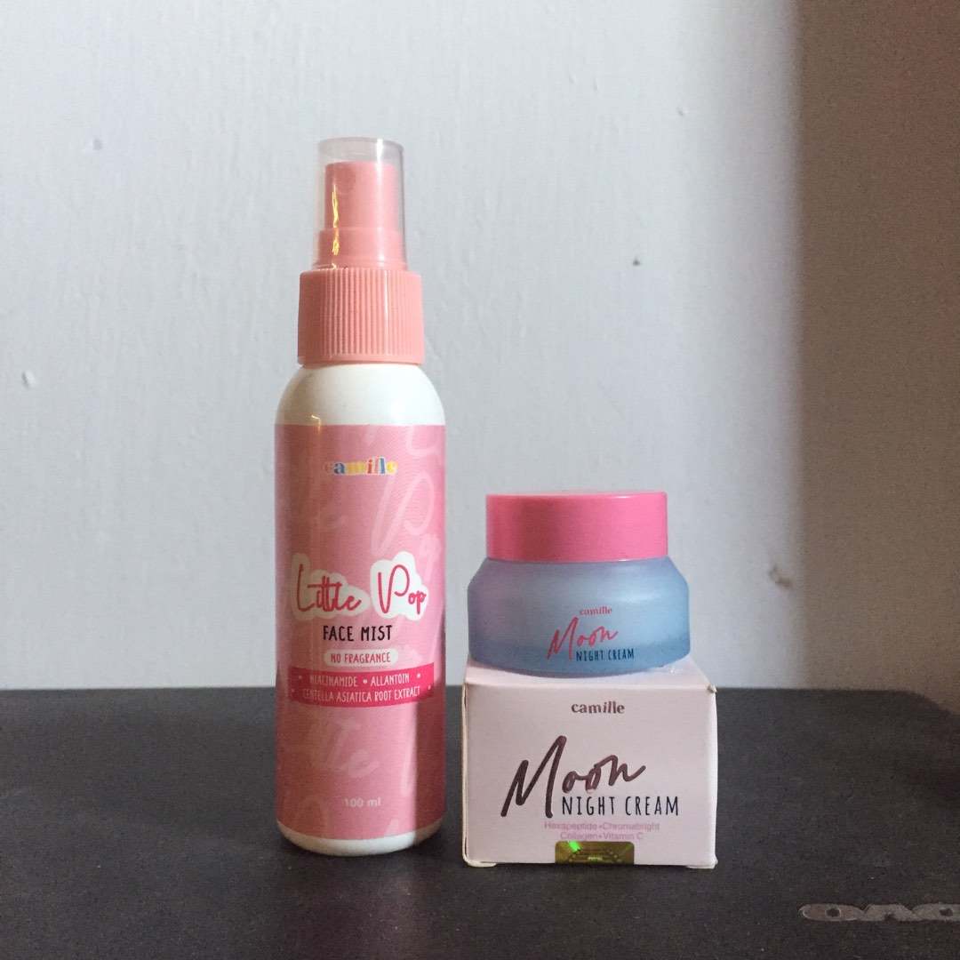 Skincare Camille (Face Mist & Night Cream), Kesehatan & Kecantikan