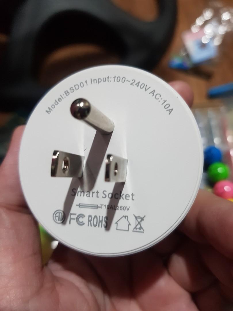 SMART PLUG SOCKET (Category: Other Mobile & Gadget Accessories) located in Manila. Submitted by hola.torres (Listing ID 1194410566, Image 3). Description: -Smart Plug socket I have 2pcs..200php each. all details in picture.. will not reply those already answered. Shipping: (shouldered by buyer) -Gogo express -Lalamove -LBC -JRS.