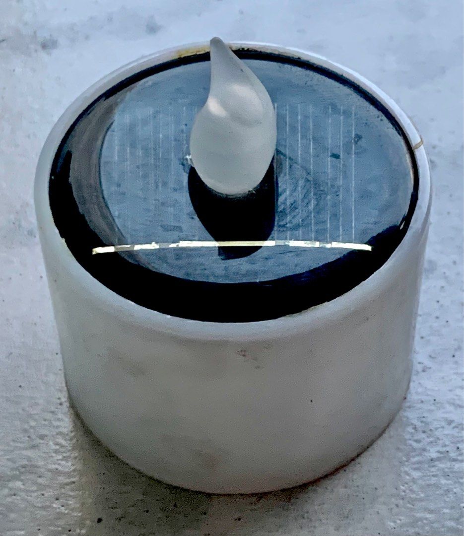 Solar Flickering Tea Light, Furniture & Home Living, Home Decor, Other