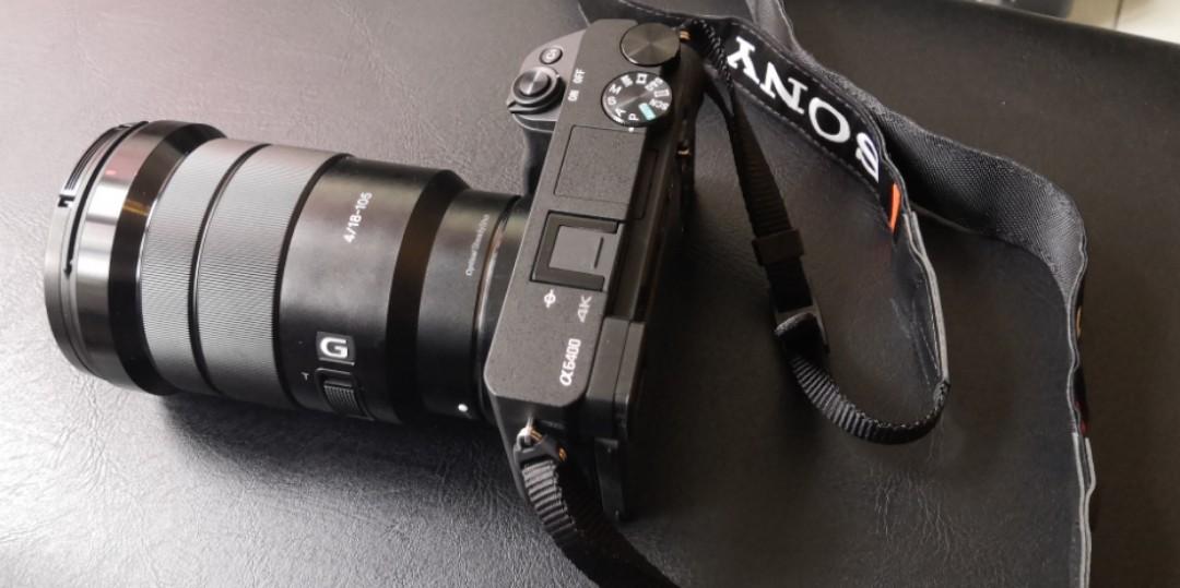 Sony A6400 with 18105mm zoom lens, Photography, Cameras on Carousell