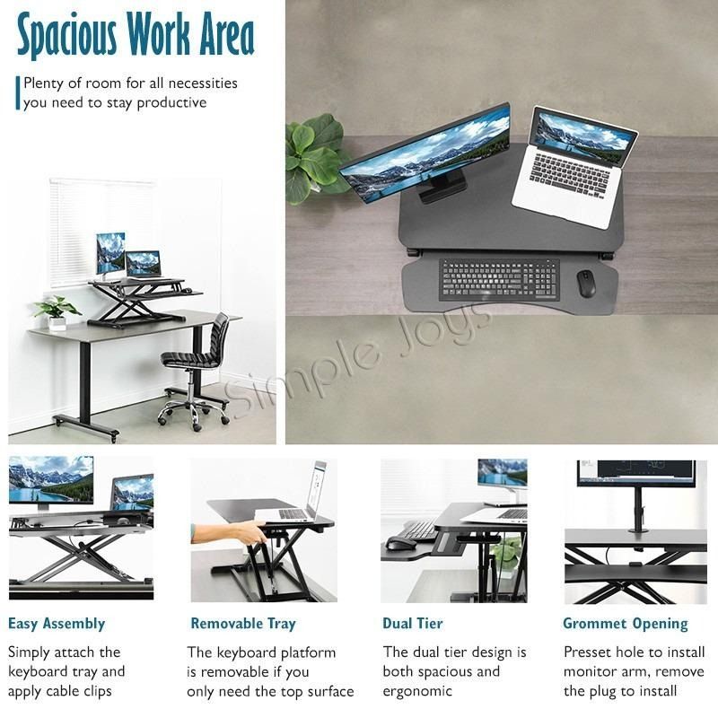 Dual Monitor Arm with a Removable Laptop Mount – Progressive Desk