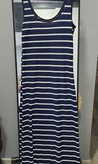 Striped sleeveless dress