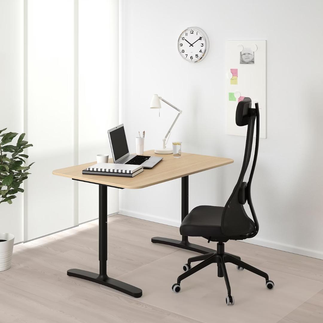 Study / Computer Table IKEA BEKANT desk 120cm x 80cm, Furniture