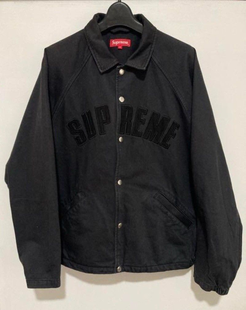 Supreme snap front twill jacket, 名牌, 服裝- Carousell