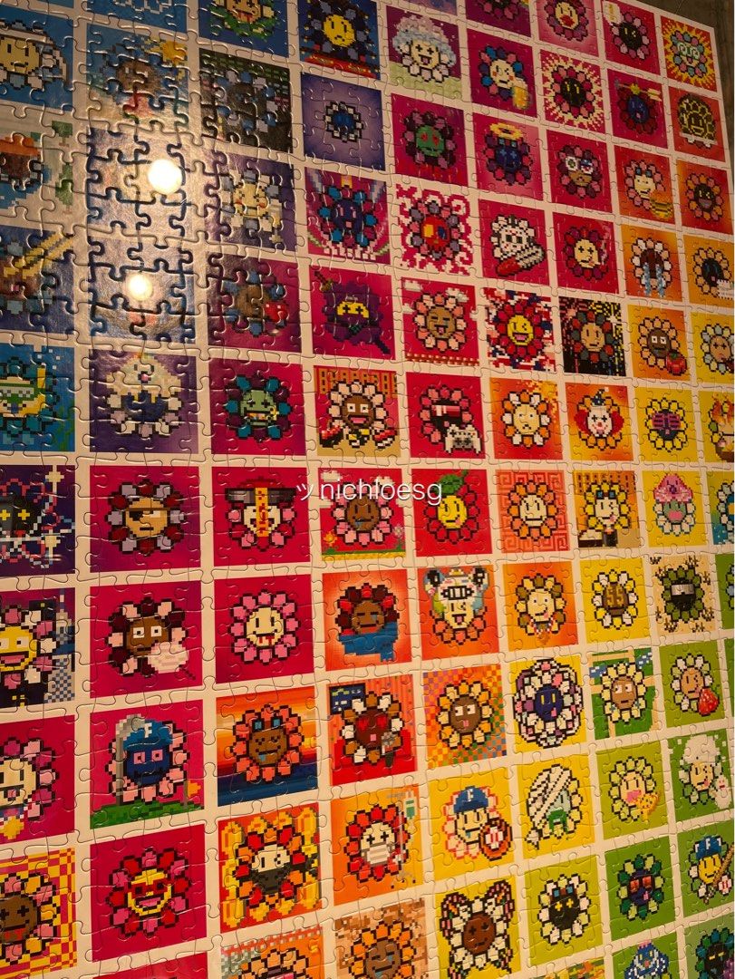 TAKASHI MURAKAMI 108 BONNO FLOWER PUZZLE JIGSAW, Furniture