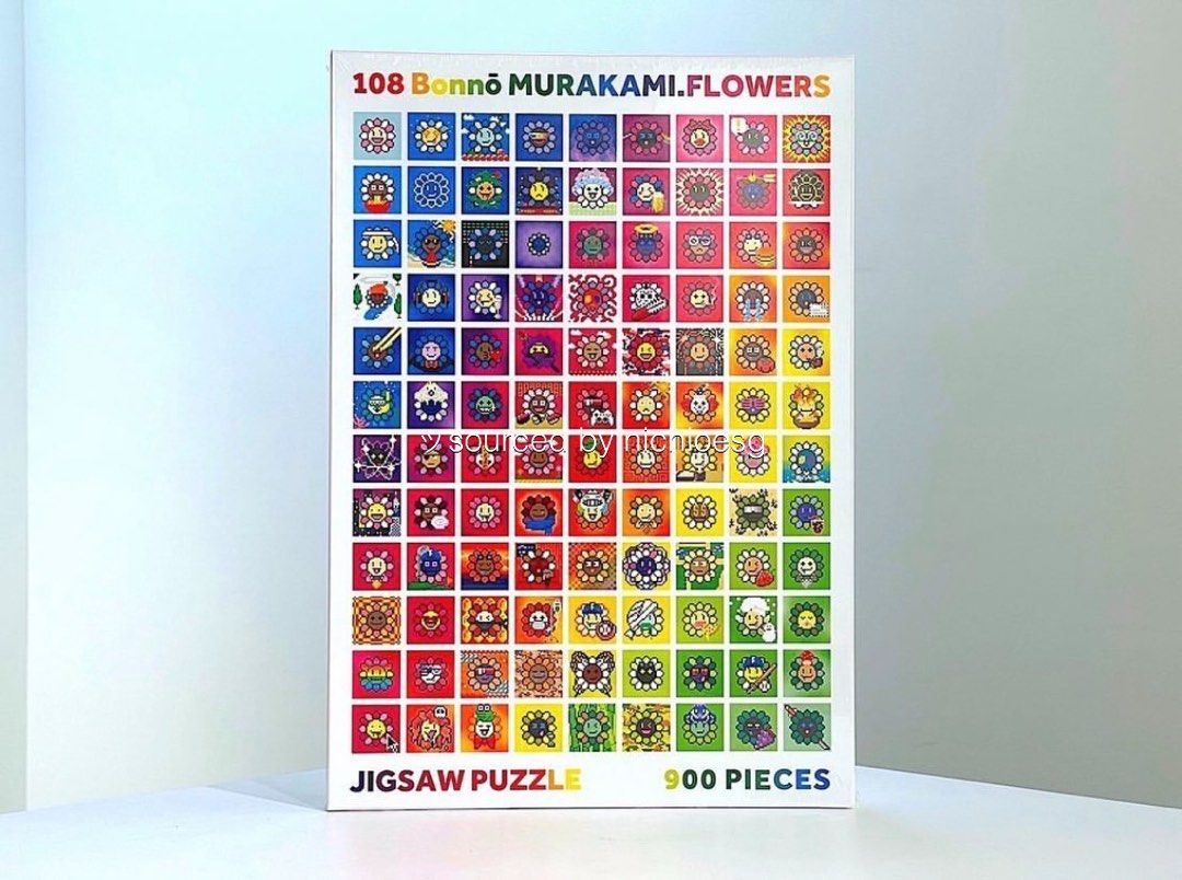 TAKASHI MURAKAMI 108 BONNO FLOWER PUZZLE JIGSAW, Furniture