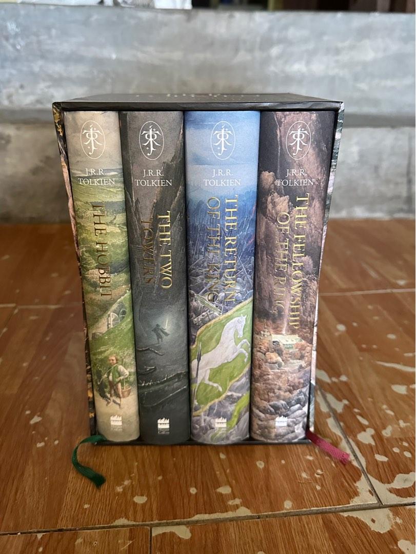 The Hobbit and Lord of the Rings Trilogy Hardbound Illustrated Edition ...