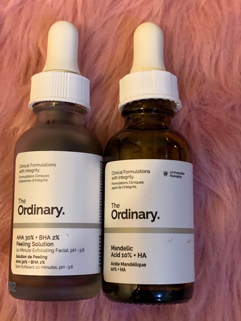 The Ordinary AHA + BHA and Mandelic Acid, Beauty & Personal Care, Face
