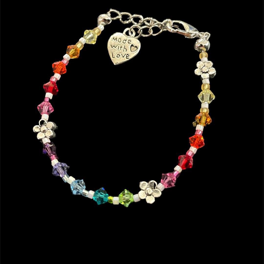 Rainbow swarovski hotsell bracelet