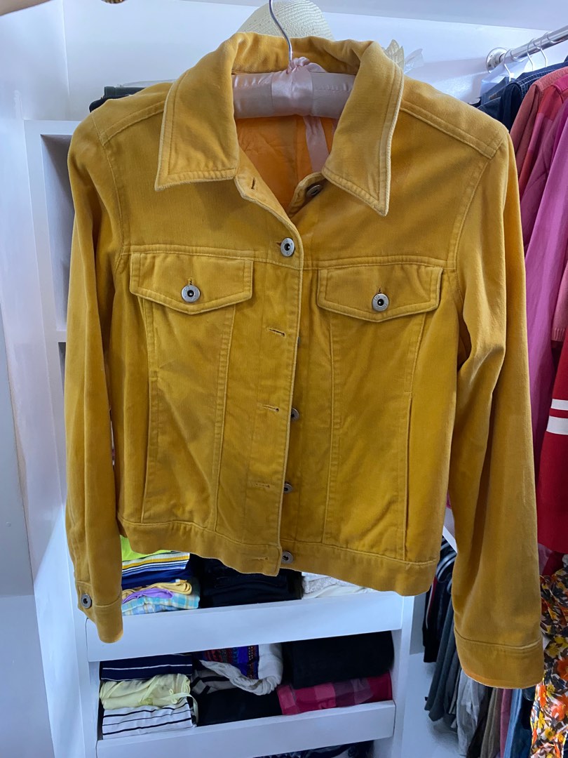 U2 Mustard Suede Jacket, Women's Fashion, Coats, Jackets and Outerwear on Carousell