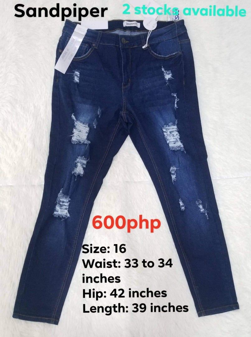 Size 16 womens pants in inches hot sale