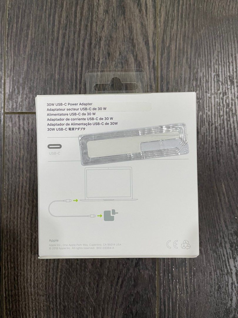 USBC 30W Power Adapter Macbook Air M1 Compatible, Computers & Tech, Parts & Accessories, Cables