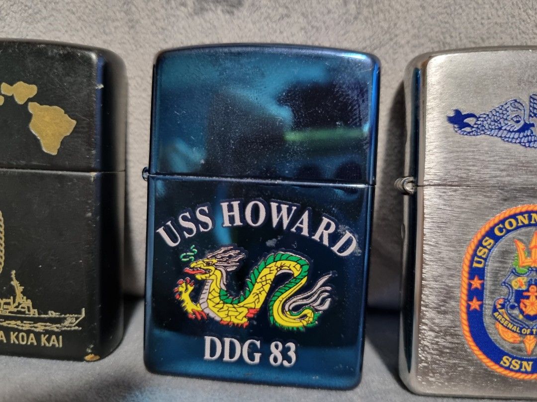 USS Navy Zippo lighters, Hobbies & Toys, Memorabilia & Collectibles